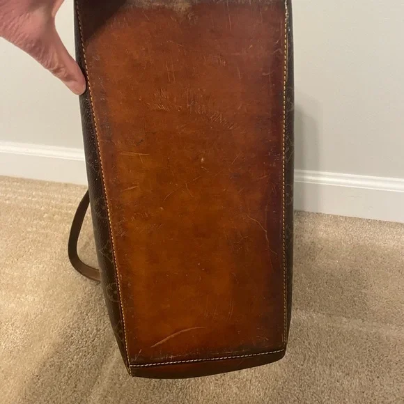 Vintage Louis Vuitton Brown & Tan Monogram Bag & Dust Bag ONLY *Special Price* - Picture 4 of 10
